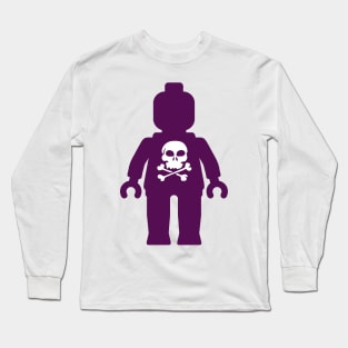 Minifig with Skull Design Long Sleeve T-Shirt